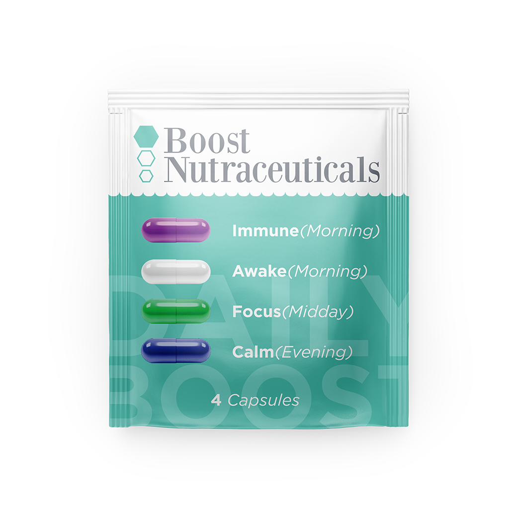 Boost Nutraceuticals sachet packaging